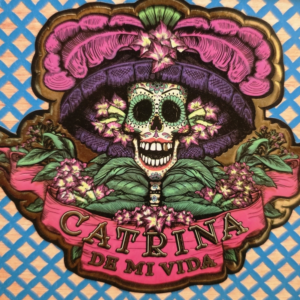 Catrina De Mi Vida Decorative Skull Empty Cigar Box. Amazing Craftmanship! Rare! - Picture 4 of 16